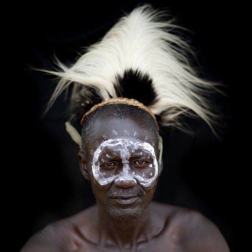 Portrait of a Tharaka tribe man, Laikipia County, Mount Kenya, Kenya