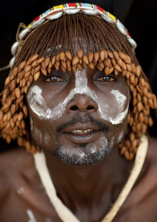 Portrait of a Tharaka tribe man, Laikipia County, Mount Kenya, Kenya