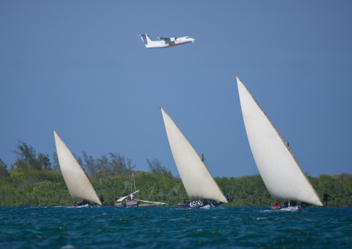 Dhow race during the Maulid festival, Lamu County, Lamu, Kenya