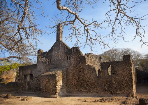 Mosque in Takwa ruins, Lamu County, Manda island, Kenya