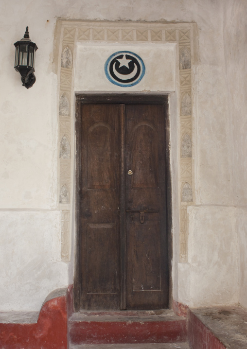 Carved wooden front door, Lamu County, Lamu, Kenya