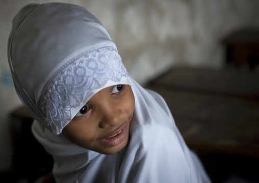 Portrait of a swahili girl, Lamu County, Lamu, Kenya