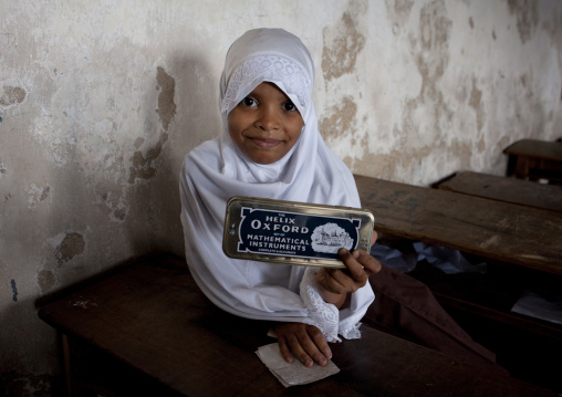 Portrait of a cute swahili girl, Lamu County, Lamu, Kenya