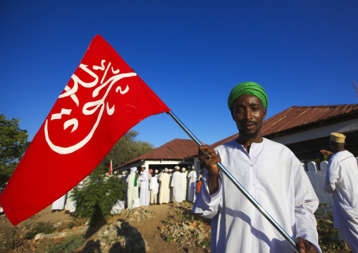 Muslim people celebrating the Maulid festival, Lamu County, Lamu, Kenya