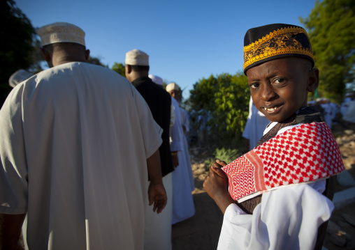 Muslim people celebrating the Maulid festival, Lamu County, Lamu, Kenya