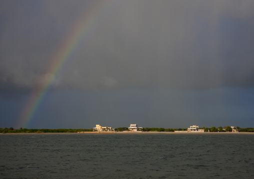 Rainbow over the sea, Lamu County, Lamu, Kenya