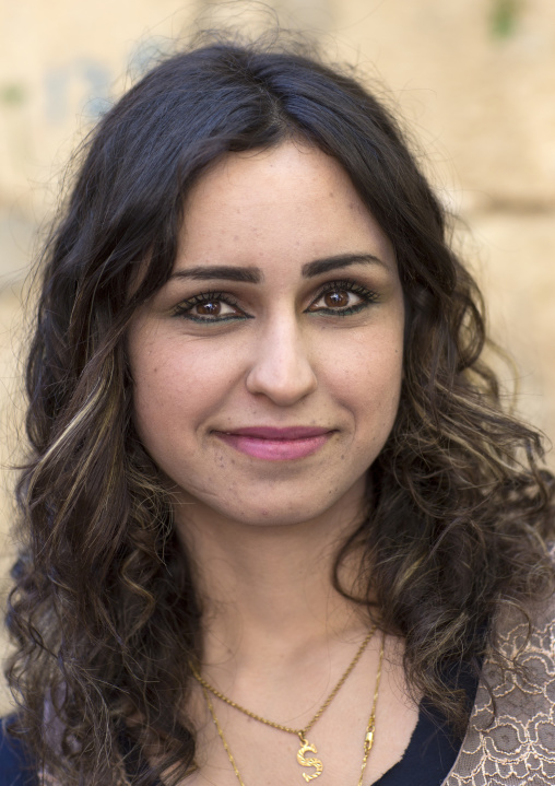 Yazidi Woman Inside The Temple City Of Lalesh, Kurdistan, Iraq