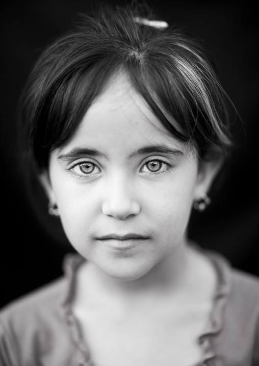 Kurdish Girl With Green Eyes, Akre, Kurdistan, Iraq