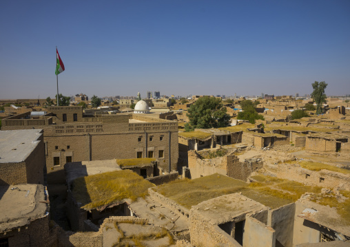 Old Houses With Flat Roofs Inside The Citadel, Erbil, Kurdistan, Iraq