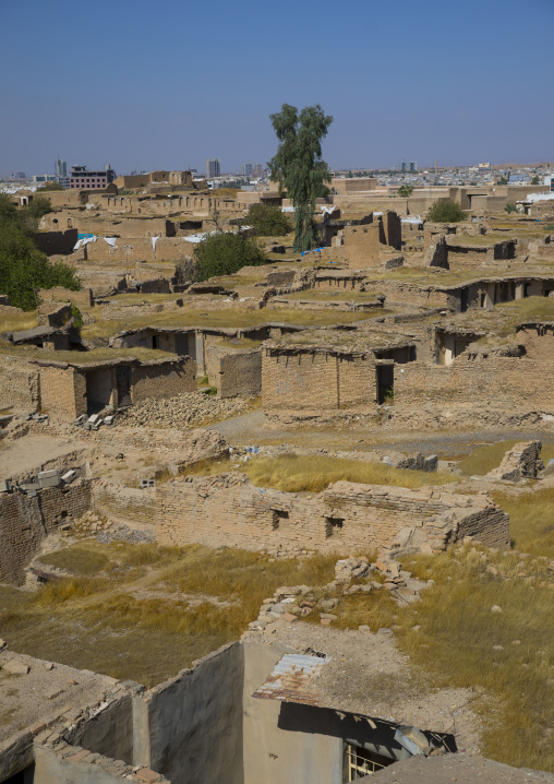 Old Houses With Flat Roofs Inside The Citadel, Erbil, Kurdistan, Iraq