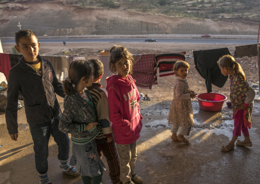 Yezidi Refugees Displaced From Sinjar Living In An Under Construction Building, Duhok, Kurdistan, Iraq