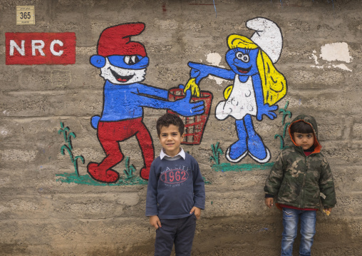 Children In Domiz Syrian Refugee Camp, Erbil, Kurdistan, Iraq