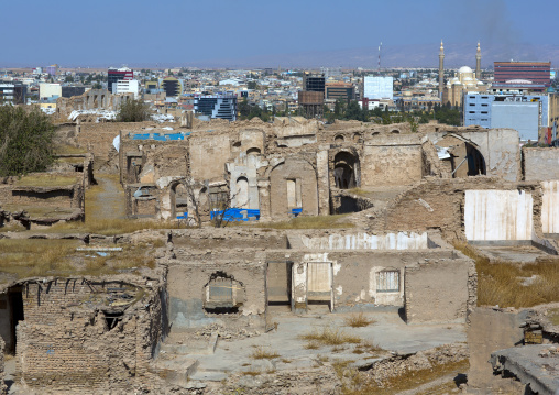 Old Houses With Flat Roofs Inside The Citadel, Erbil, Kurdistan, Iraq