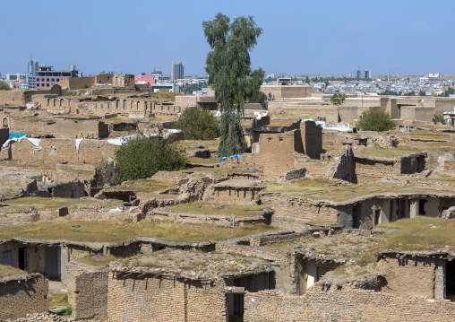 Old Houses With Flat Roofs Inside The Citadel, Erbil, Kurdistan, Iraq