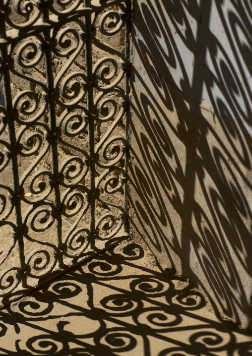 Wrought Iron Window In The Citadel, Erbil, Kurdistan, Iraq