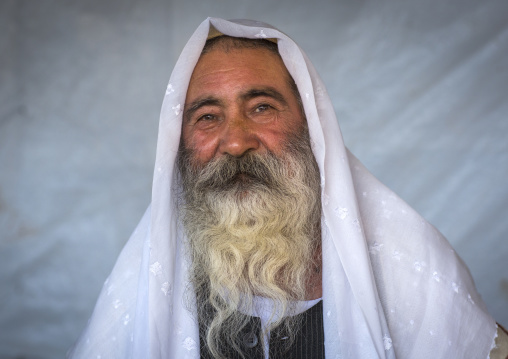 Yezidi Refugee Man Displaced From Sinjar Living In An Under Construction Building, Duhok, Kurdistan, Iraq