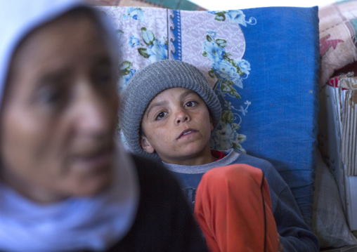 Yezidi Refugees Displaced From Sinjar Living In An Under Construction Building, Duhok, Kurdistan, Iraq