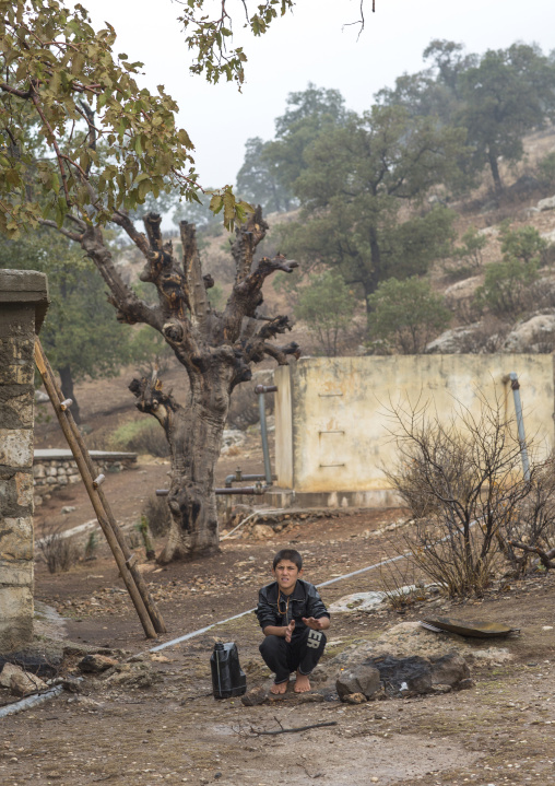 Yezedi Refugee From Sinjar Living In Lalesh Temple, Kurdistan, Iraq