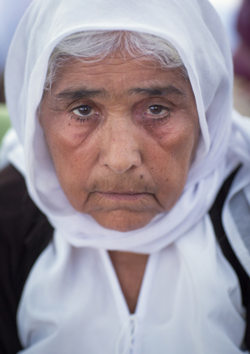 Yezidi Refugee Woman Displaced From Sinjar Living In Lalesh Temple, Kurdistan, Iraq