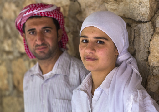 Yazidis People In Lalesh Temple, Kurdistan, Iraq