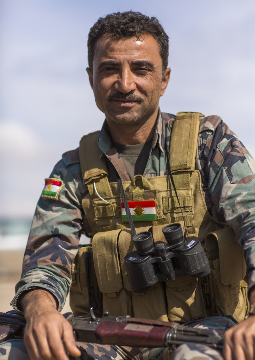 Kurdish Peshmerga On The Frontline, Duhok, Kurdistan, Iraq