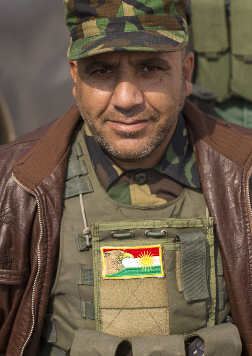 Kurdish Peshmerga On The Frontline, Duhok, Kurdistan, Iraq