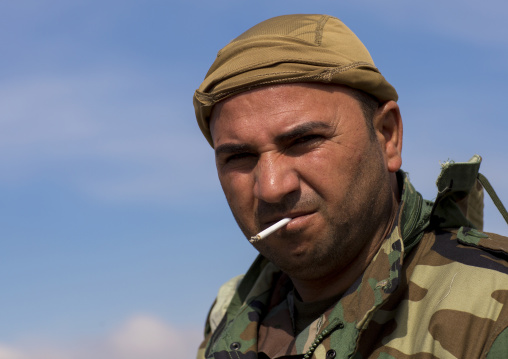 Kurdish Peshmerga On The Frontline, Duhok, Kurdistan, Iraq