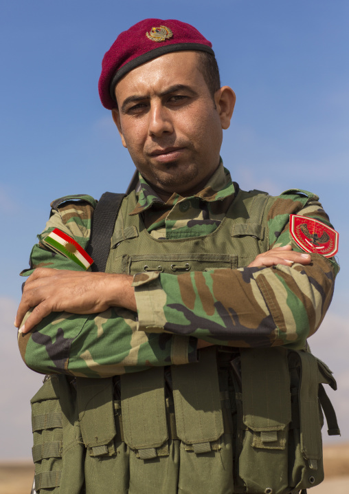 Kurdish Peshmerga On The Frontline, Duhok, Kurdistan, Iraq