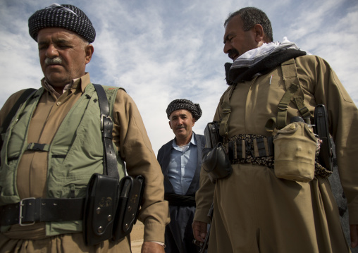 Kurdish Peshmergas Veterans On The Frontline, Kirkuk, Kurdistan, Iraq