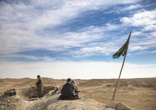 Kurdish Peshmergas On The Frontline, Kirkuk, Kurdistan, Iraq