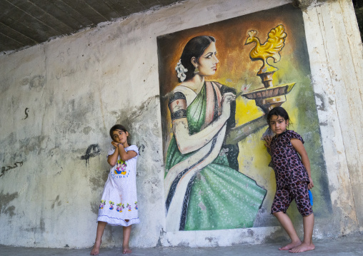 Yazidi Children In The Temple City Of Lalesh, Kurdistan, Iraq