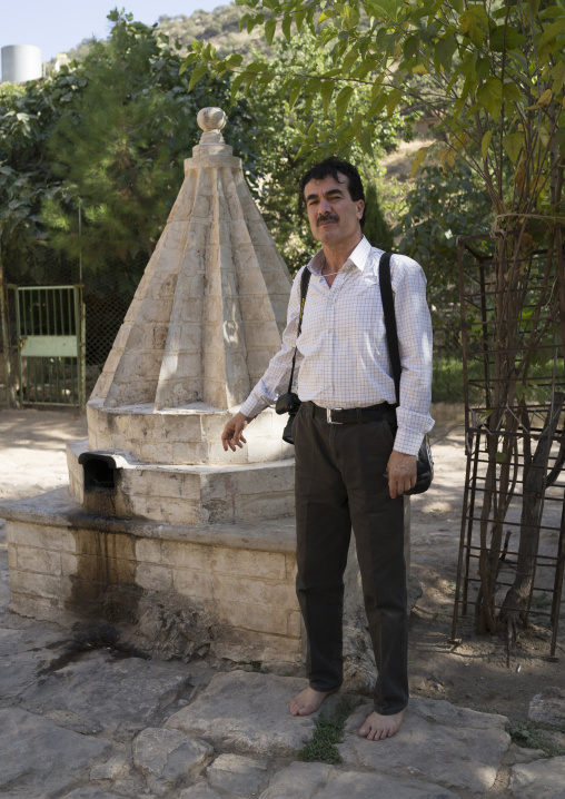 Yazidi Prince In The Temple City Of Lalesh, Kurdistan, Iraq