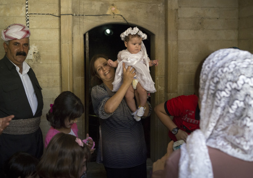 Yazidi Baptism In The Temple City Of Lalesh, Kurdistan, Iraq