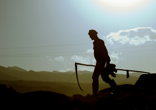 Farmer With A Scythe, Kochkor, Kyrgyzstan