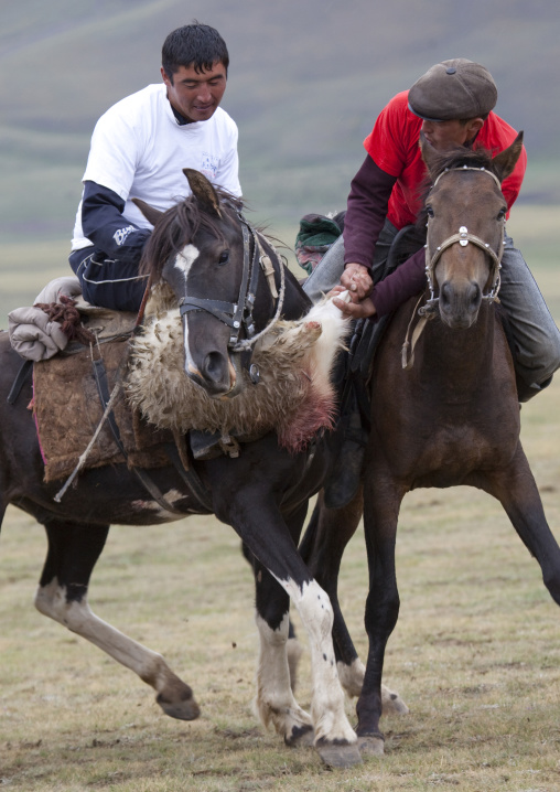 Men Competing In A Horse Game, Saralasaz Jailoo, Kyrgyzstan