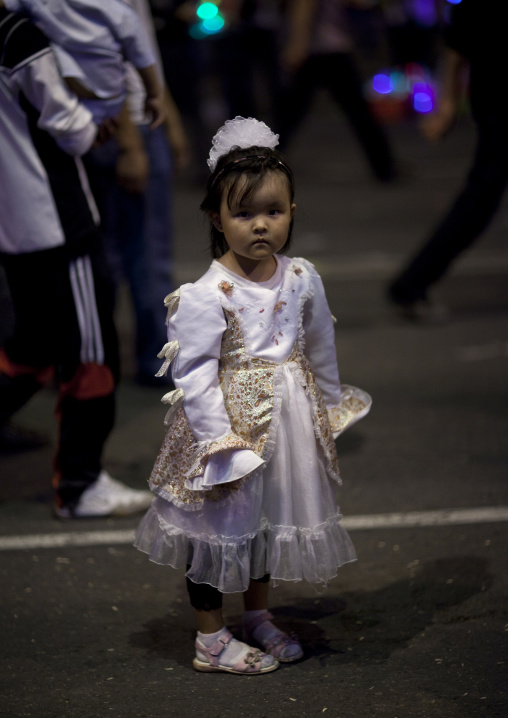 Young Girl Dressed For National Day, Bishkek, Kyrgyzstan