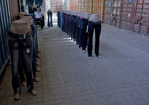 Denims For Sale In Dordoi Market, Bishkek, Kyrgyzstan