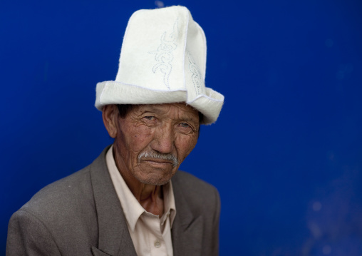 Old Man With Kalpak Hat, Kochkor, Kyrgyzstan