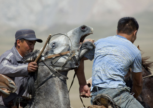 Men Playing A Horse Game, Song Kol Lake Area, Kyrgyzstan