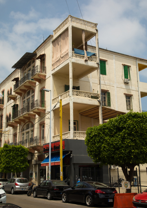 Old building in Mar Mikhael area, Beirut Governorate, Beirut, Lebanon