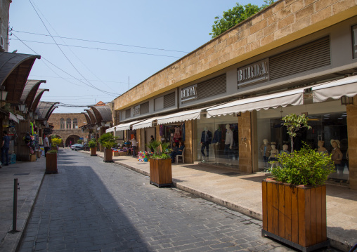 A view of the old pedestrian souk, Mount Lebanon Governorate, Byblos, Lebanon