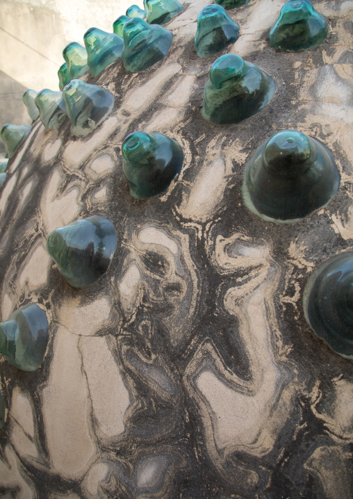 Ezzeddine hamam domed roof with glasses to allow the light to enter into the bath rooms, North Governorate, Tripoli, Lebanon