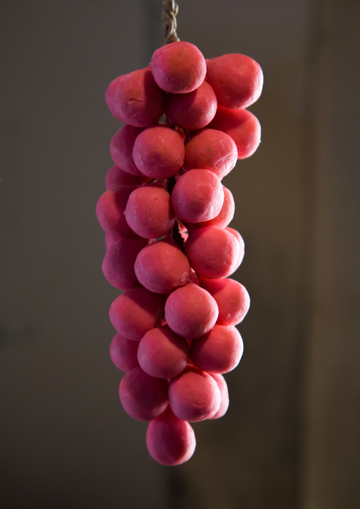 Red soaps in al Sharkas workshop in khan al misriyin, North Governorate, Tripoli, Lebanon