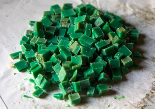 Green soaps in al Sharkas workshop in Khan al Misriyin, North Governorate, Tripoli, Lebanon