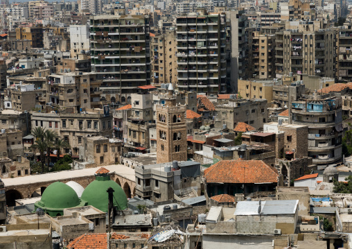 Cityscape seen from the citadel of Raymond de Saint Gilles, North Governorate, Tripoli, Lebanon