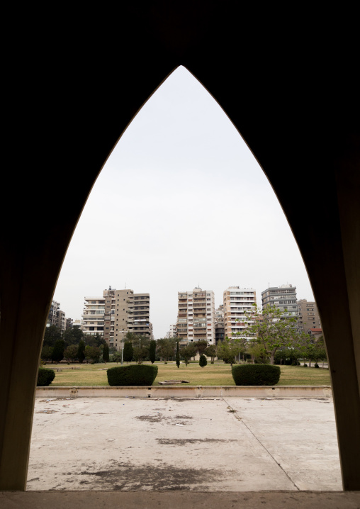 The lebanese pavillon at the Rachid Karami international exhibition center designed by brazilian architect Oscar Niemeyer, North Governorate, Tripoli, Lebanon