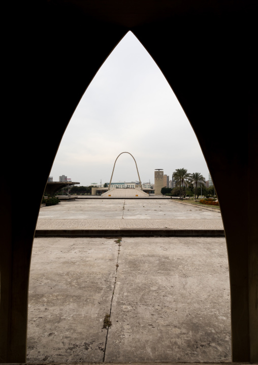 The lebanese pavillon at the Rachid Karami international exhibition center designed by brazilian architect Oscar Niemeyer, North Governorate, Tripoli, Lebanon