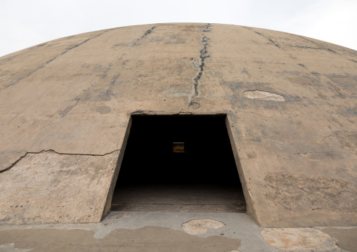 The experimental dome-shaped theatre at the Rachid Karami international exhibition center designed by brazilian architect Oscar Niemeyer, North Governorate, Tripoli, Lebanon