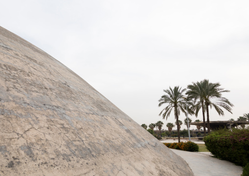 The experimental dome-shaped theatre at the Rachid Karami international exhibition center designed by brazilian architect Oscar Niemeyer, North Governorate, Tripoli, Lebanon