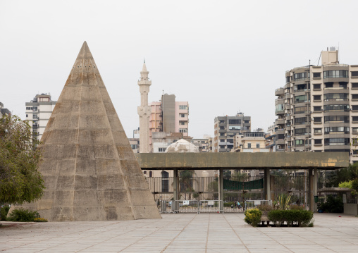 Recreational area for kids in the  Rachid Karami international exhibition center designed by brazilian architect Oscar Niemeyer, North Governorate, Tripoli, Lebanon